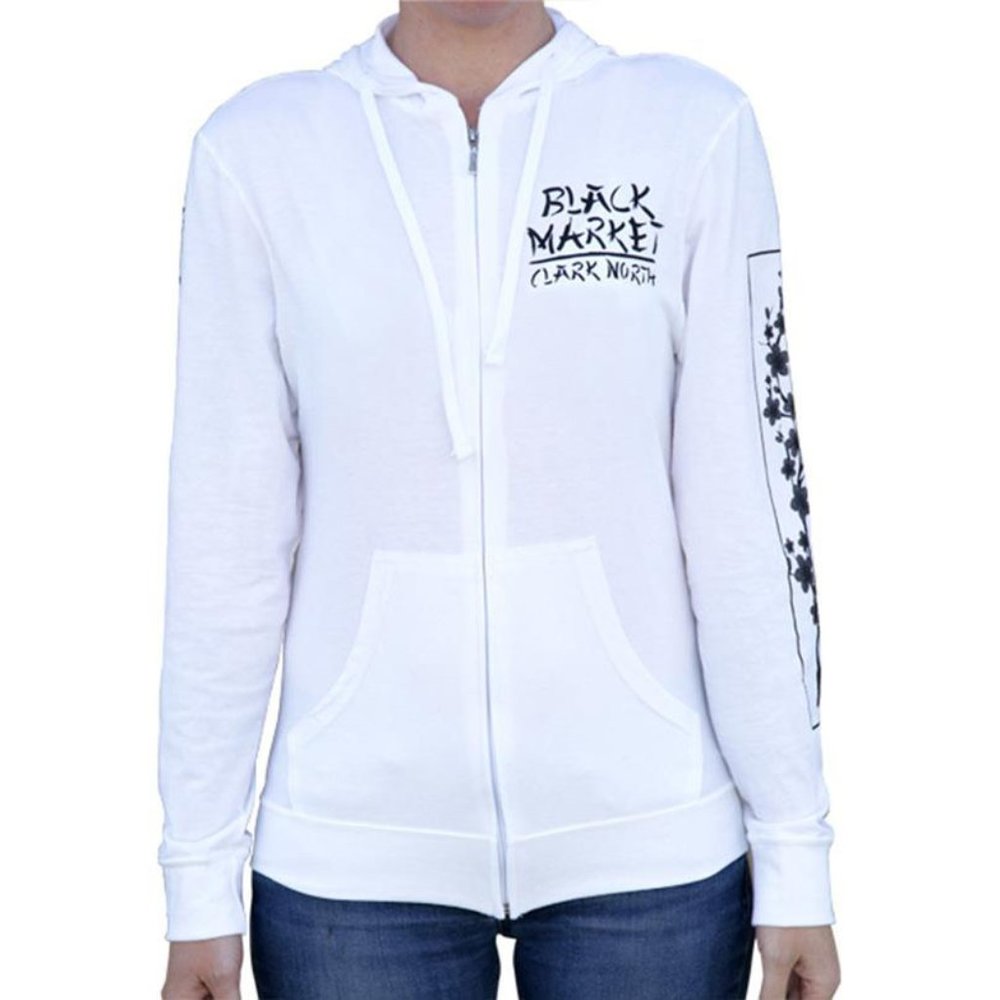 Discontinued! Fire Bird Custom Tattoo Art White Thin Hoodie S-M-L-XL - Picture 3 of 8